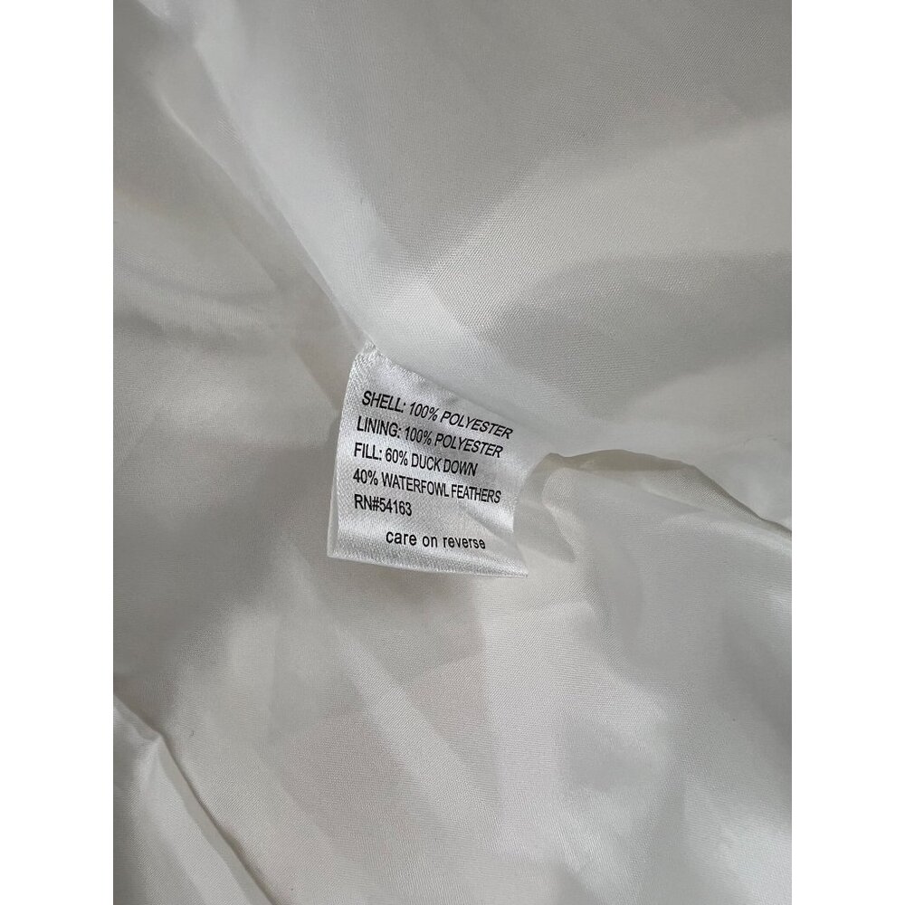 Calvin Klein White Puffer Jacket Down Fill Hidden Hood Women's Size M ~~minty~~ - Picture 5 of 16